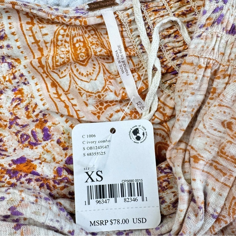 NWT Free People Next Vacation Top / Ivory Combo. XS
ob1243047 - Picture 4 of 12